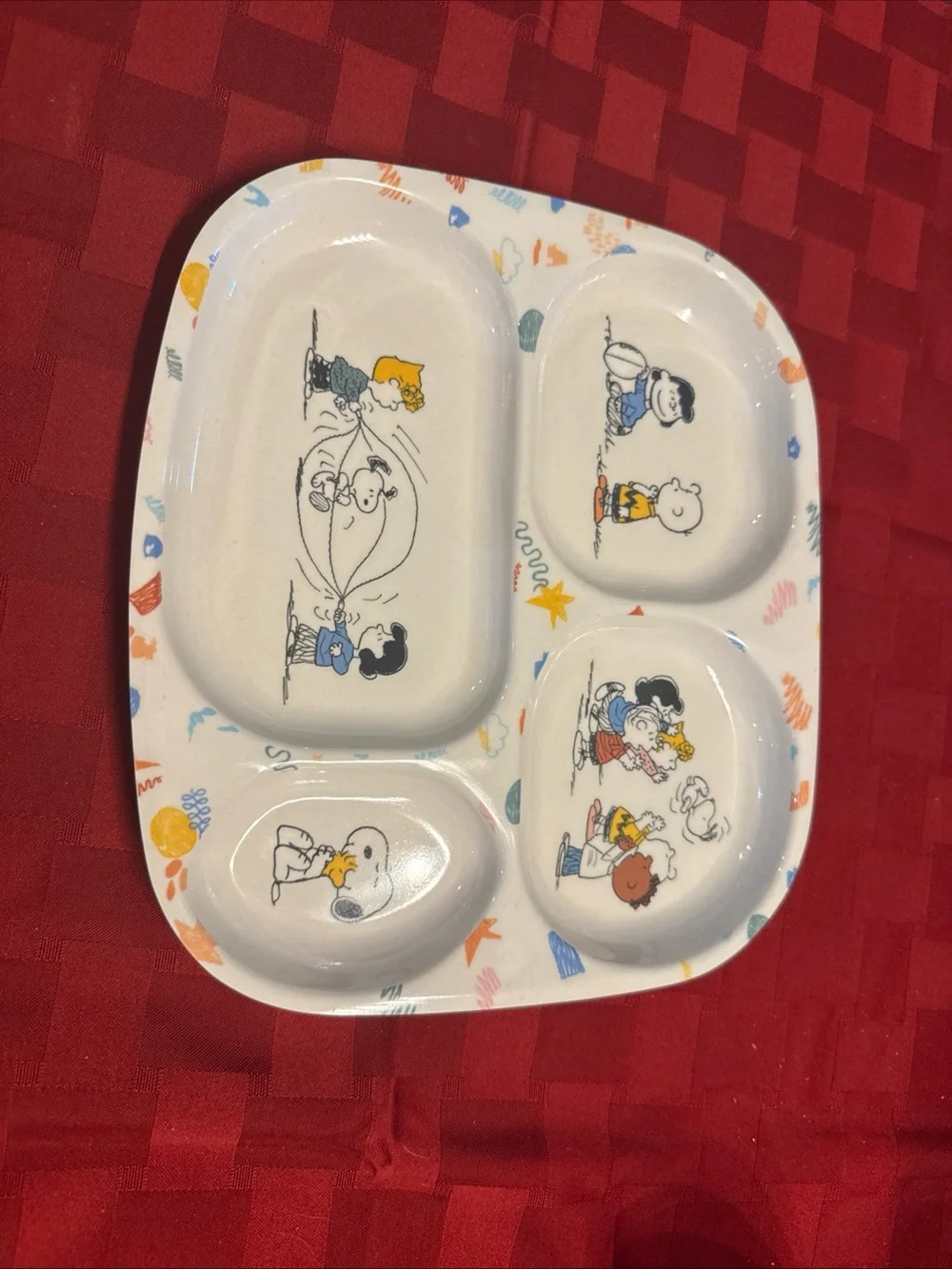 Peanuts Kids Sectioned Snack Tray - Multicolor